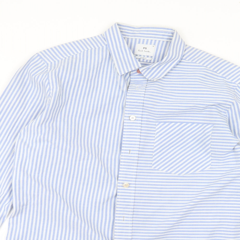Paul Smith Mens White Striped   T-Shirt Size M