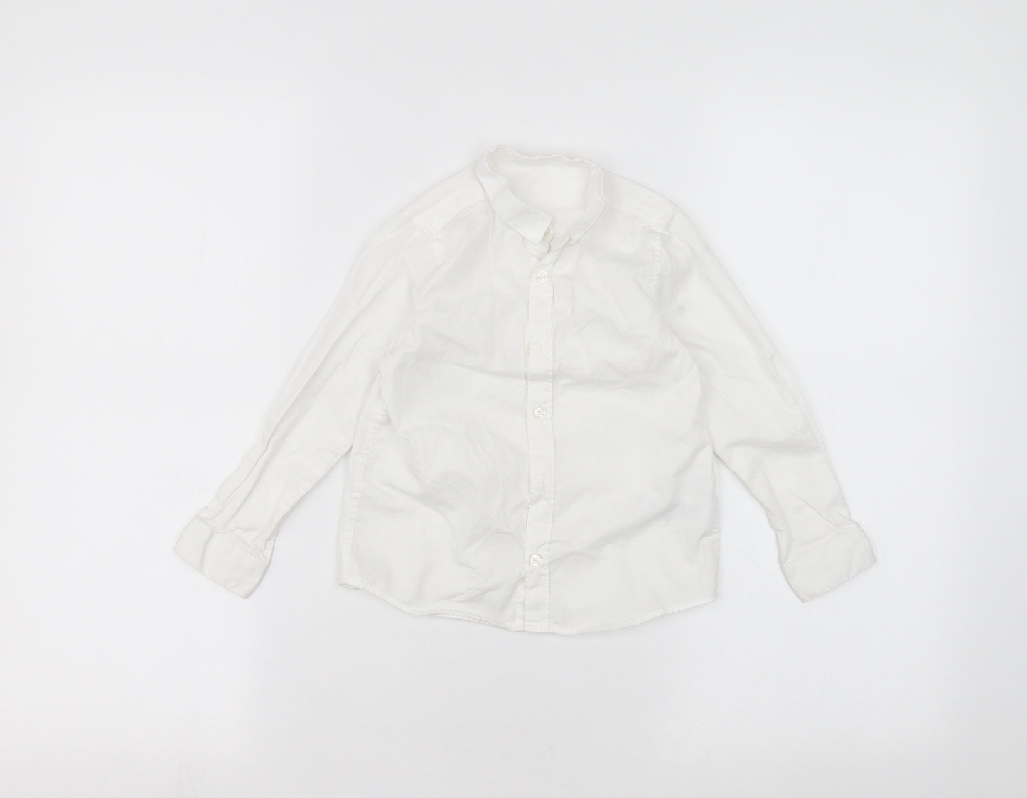 Marks and Spencer Girls White   Basic Button-Up Size 3-4 Years