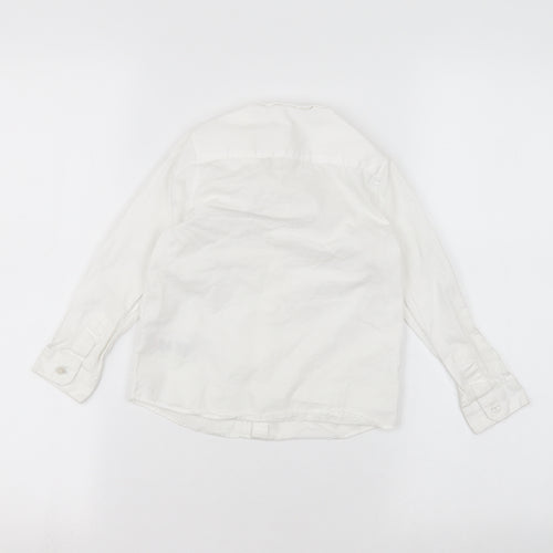 Marks and Spencer Girls White   Basic Button-Up Size 3-4 Years