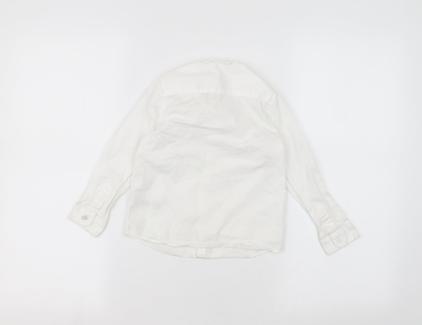 Marks and Spencer Girls White   Basic Button-Up Size 3-4 Years