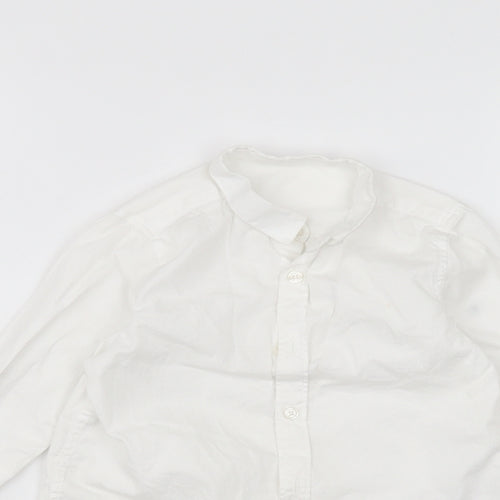 Marks and Spencer Girls White   Basic Button-Up Size 3-4 Years