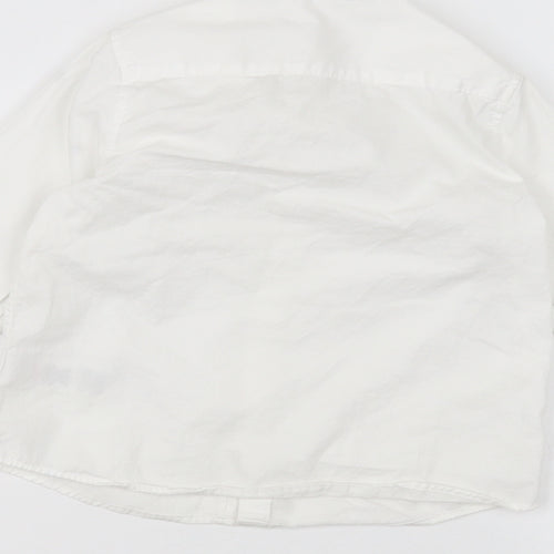 Marks and Spencer Girls White   Basic Button-Up Size 3-4 Years