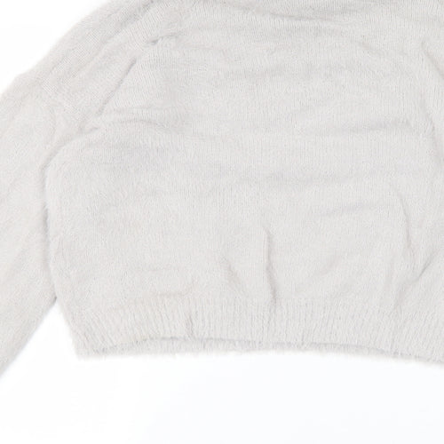 PRETTYLITTLETHING Womens Grey   Pullover Jumper Size M