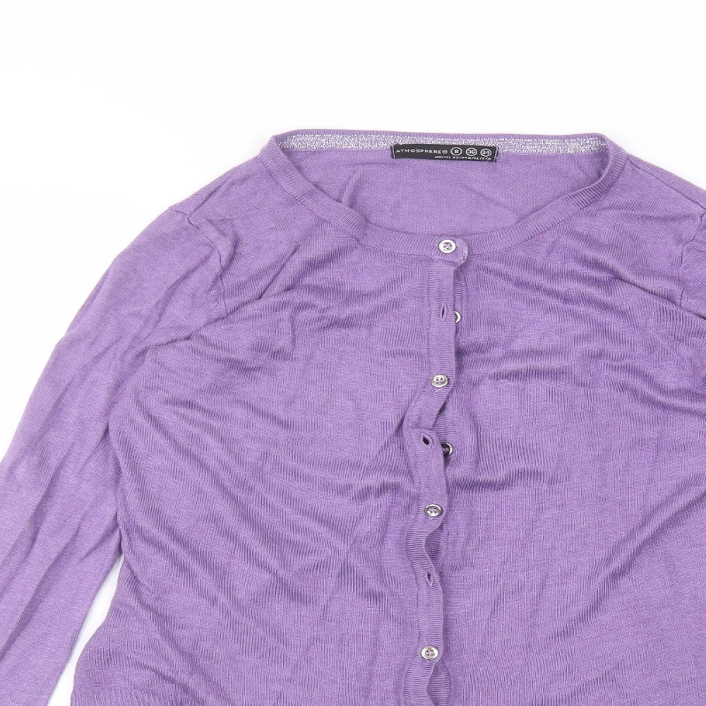 Atmosphere Womens Purple   Cardigan Jumper Size 8