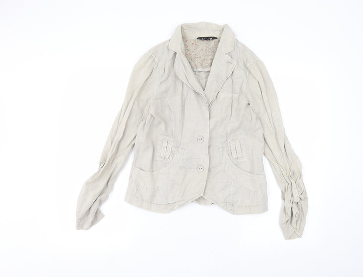Dorothy Perkins Womens Brown Basic Button-Up Size 8