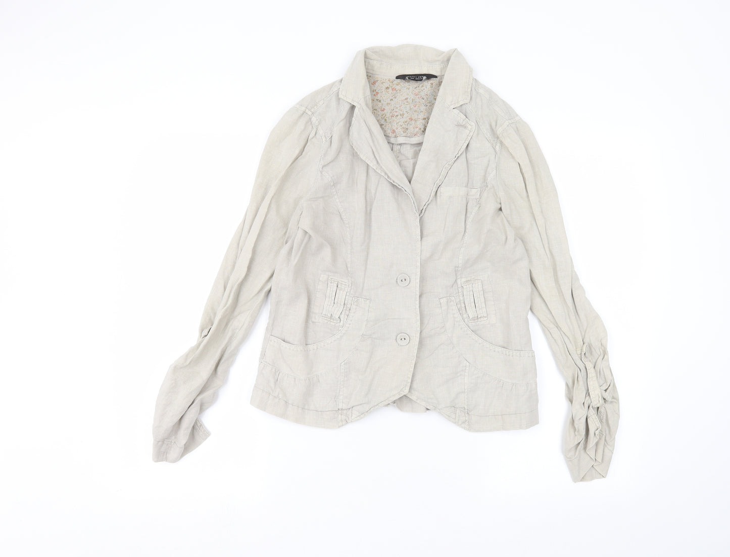 Dorothy Perkins Womens Brown   Basic Button-Up Size 8