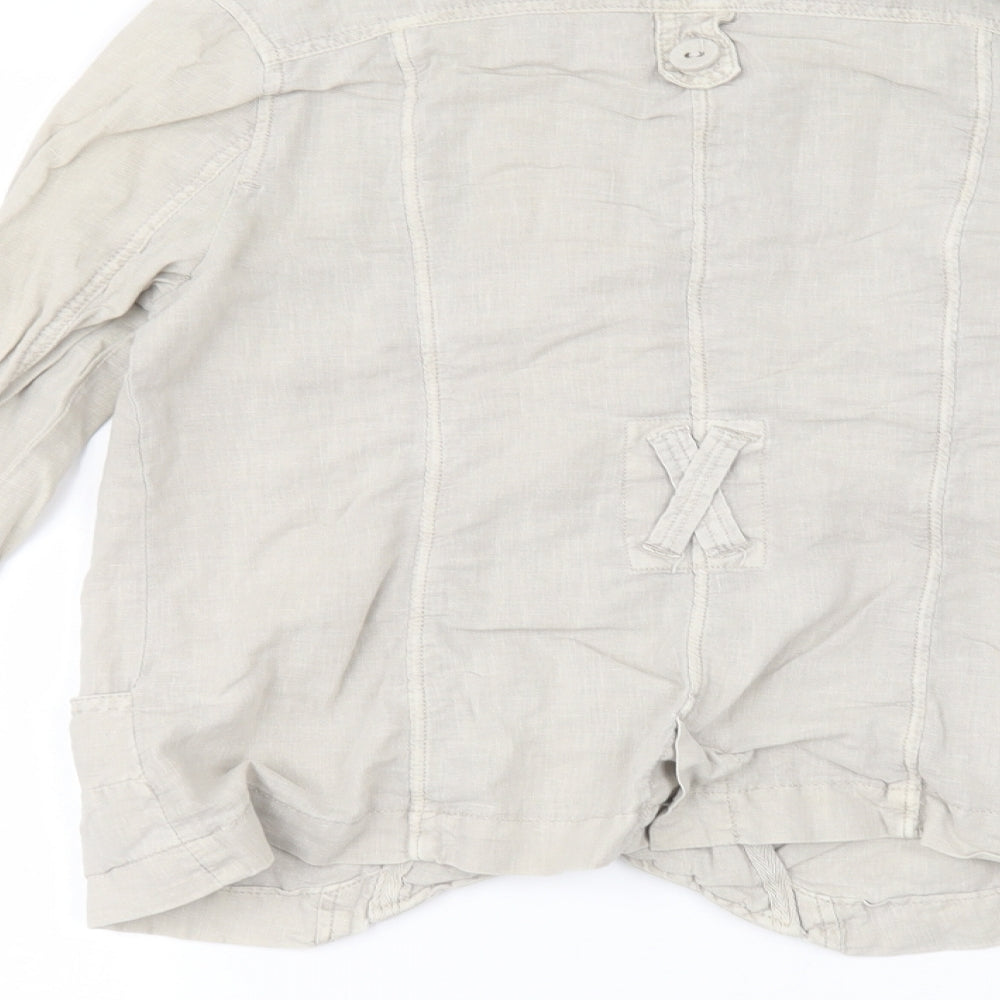 Dorothy Perkins Womens Brown   Basic Button-Up Size 8