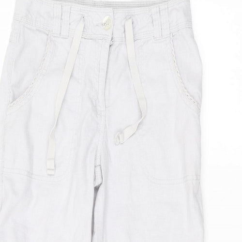 M&Co Womens Blue   Trousers  Size 8 L20 in