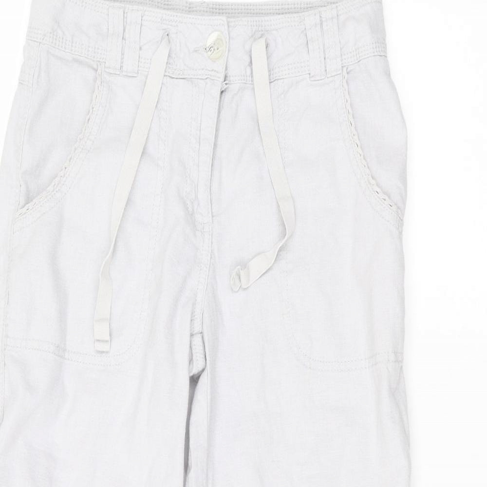 M&Co Womens Blue   Trousers  Size 8 L20 in