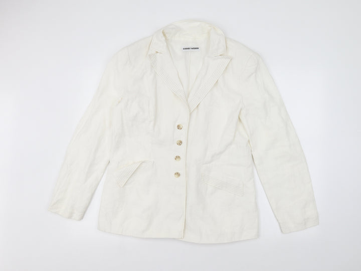 Gerry Weber Womens White   Basic Button-Up Size 14