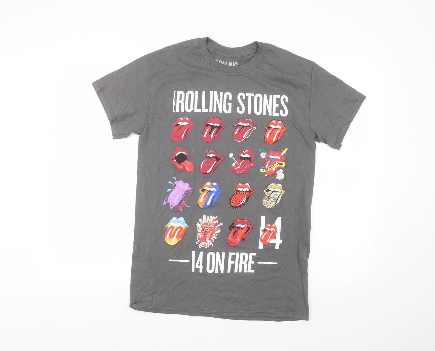 Rolling Stone Mens Grey    T-Shirt Size S  - Rolling stones