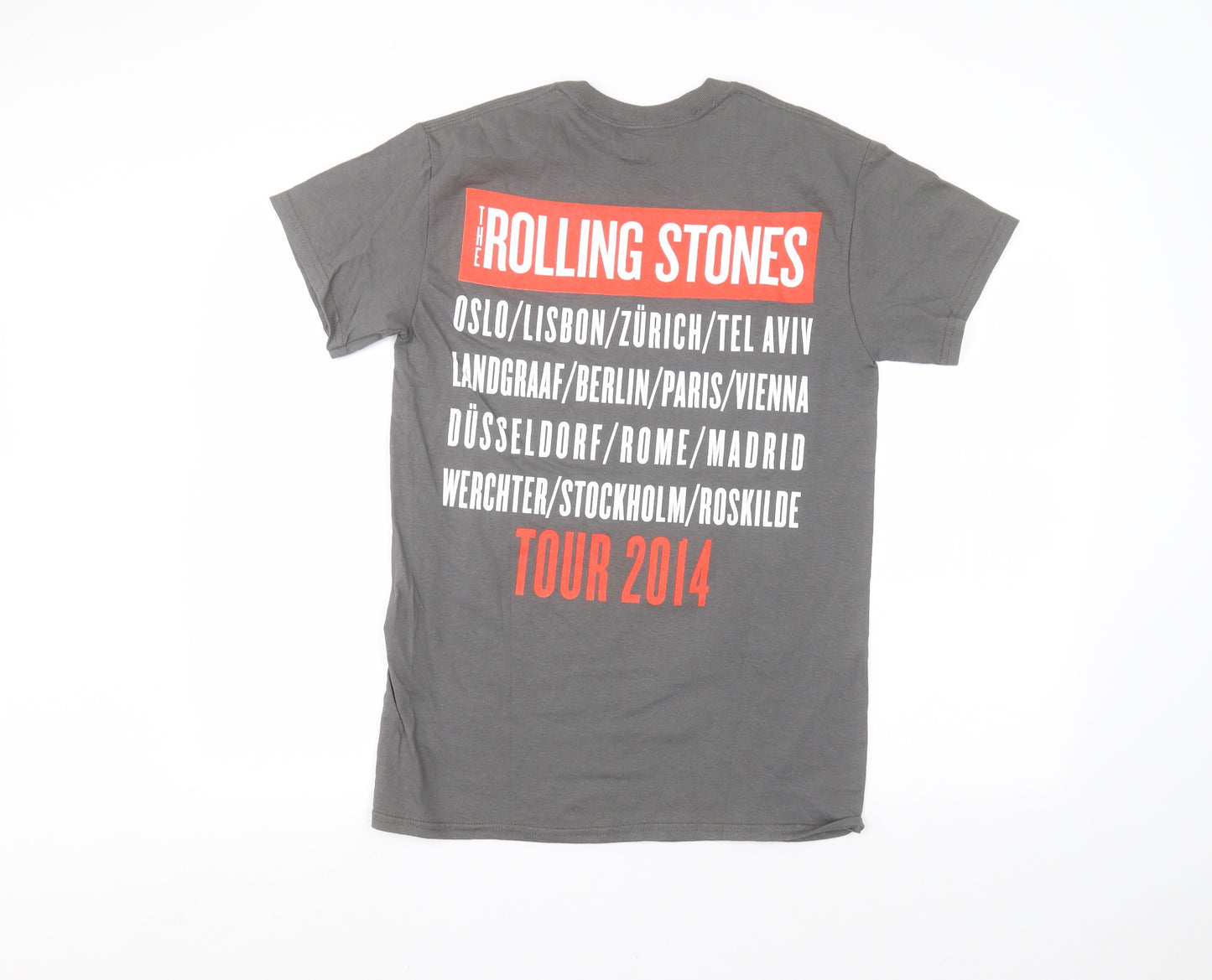 Rolling Stone Mens Grey    T-Shirt Size S  - Rolling stones