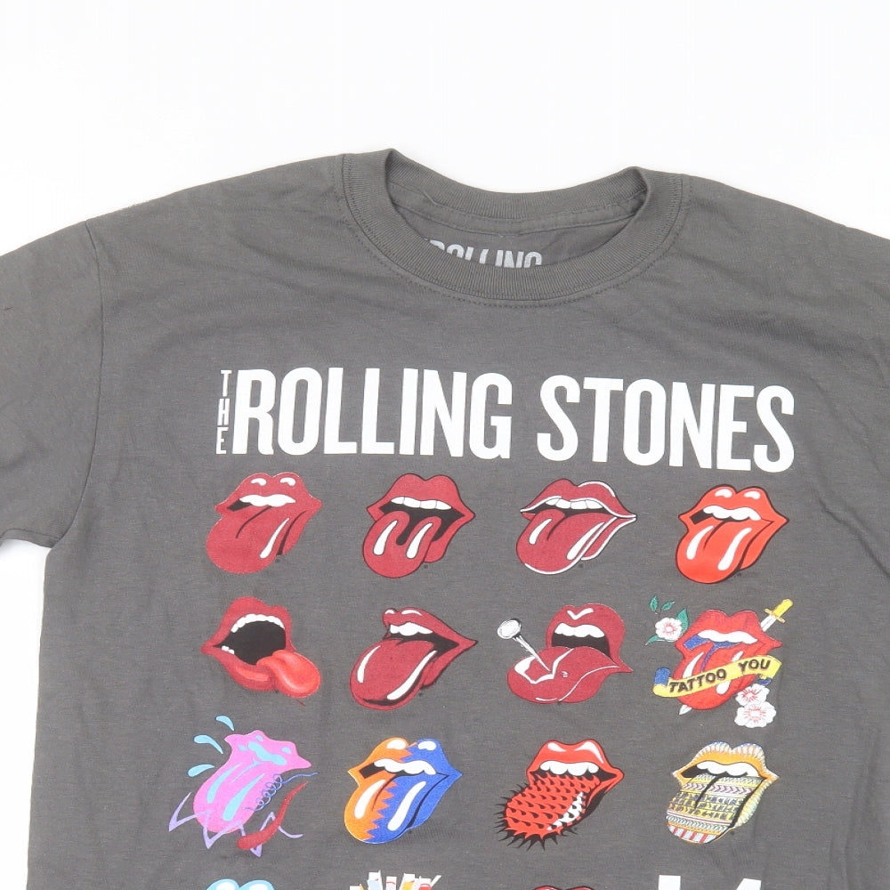 Rolling Stone Mens Grey    T-Shirt Size S  - Rolling stones