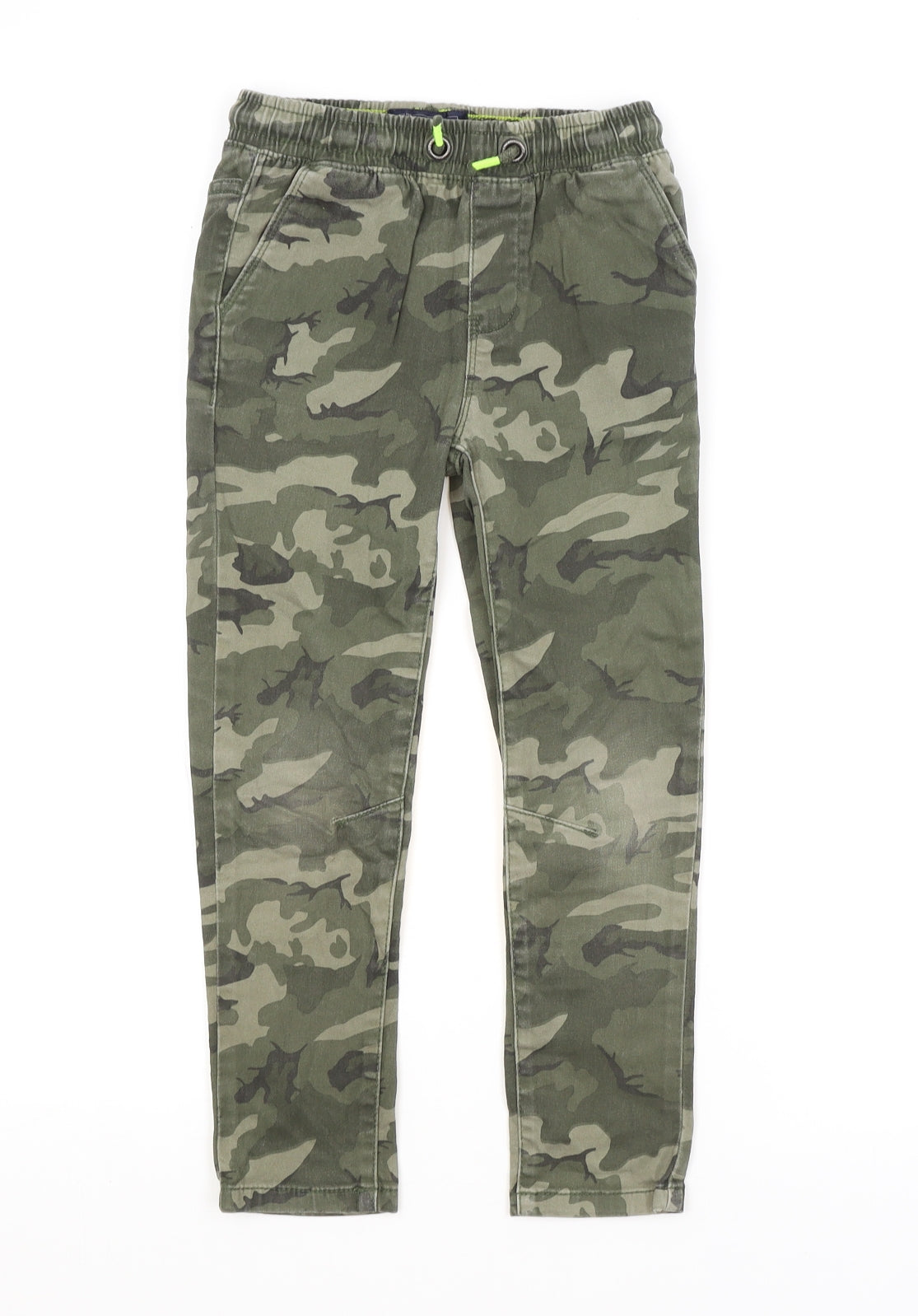 NEXT Boys Green Camouflage  Cargo Trousers Size 6 Years
