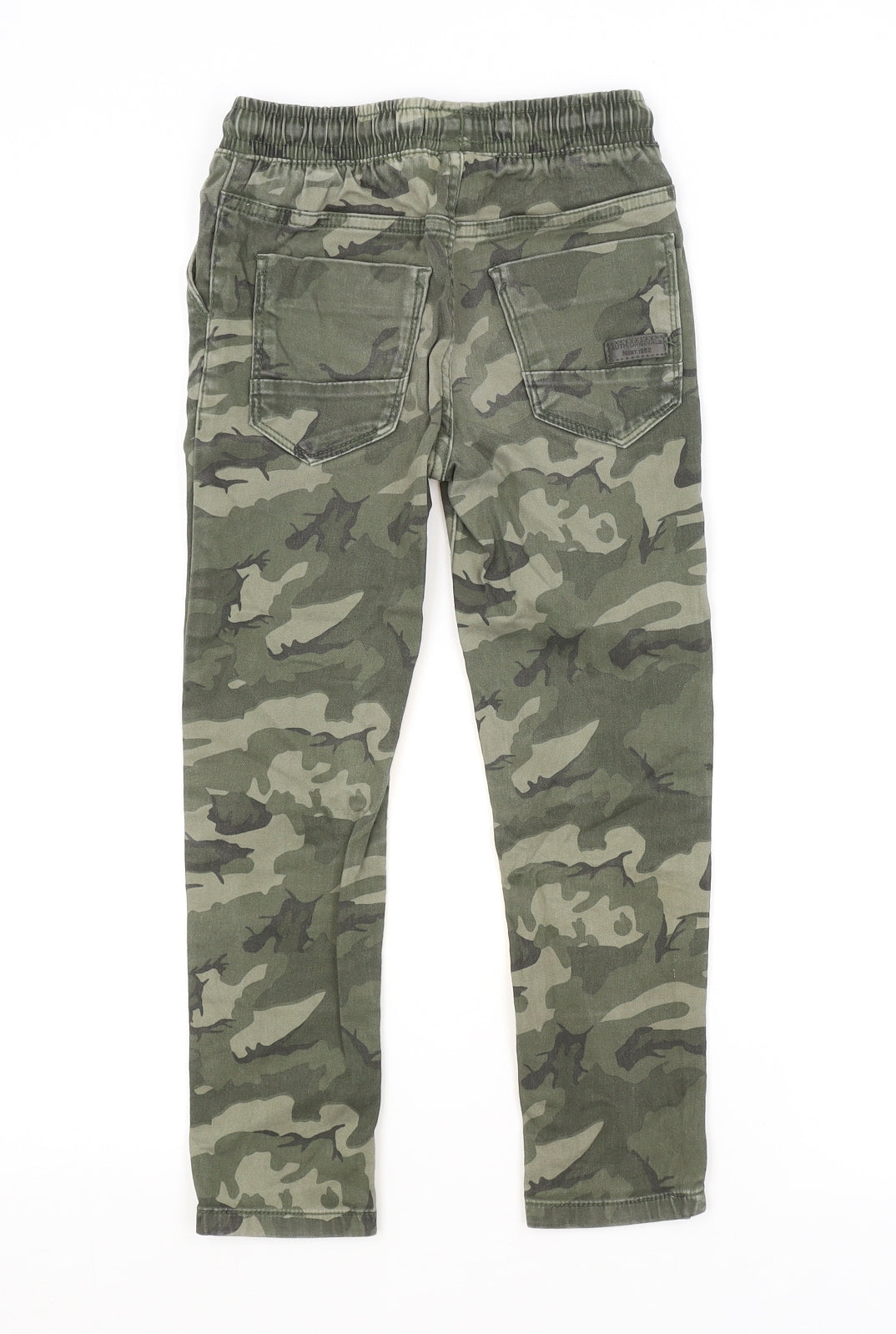 NEXT Boys Green Camouflage  Cargo Trousers Size 6 Years