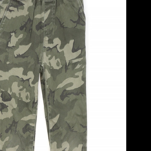 NEXT Boys Green Camouflage  Cargo Trousers Size 6 Years