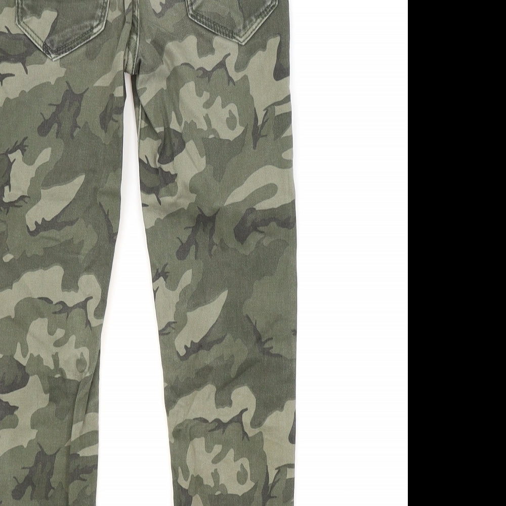 NEXT Boys Green Camouflage  Cargo Trousers Size 6 Years