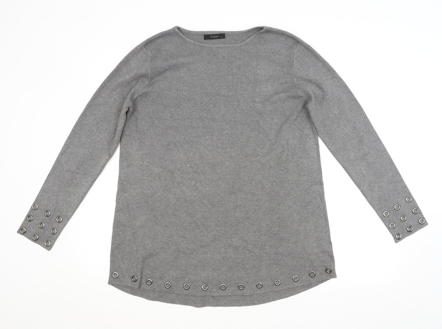 ZUPPE Womens Grey   Pullover Jumper Size M