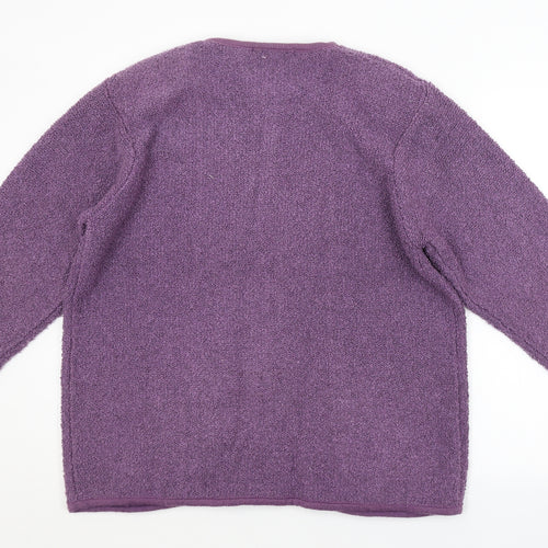 Poppy Womens Purple   Cardigan Jumper Size 18