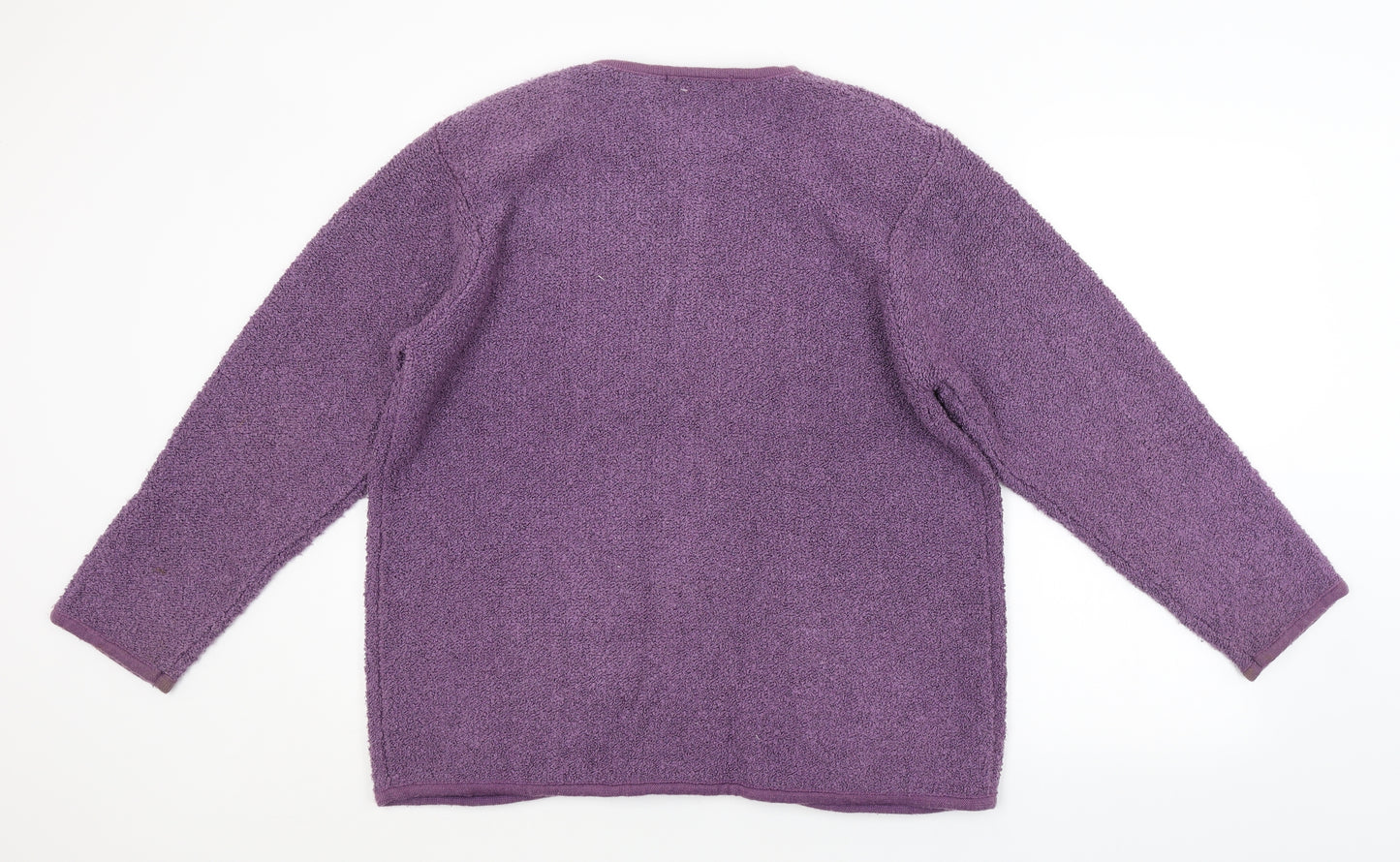 Poppy Womens Purple   Cardigan Jumper Size 18