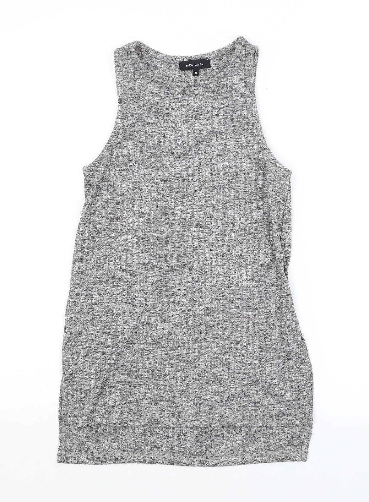 New Look Womens Grey   Basic Tank Size 8