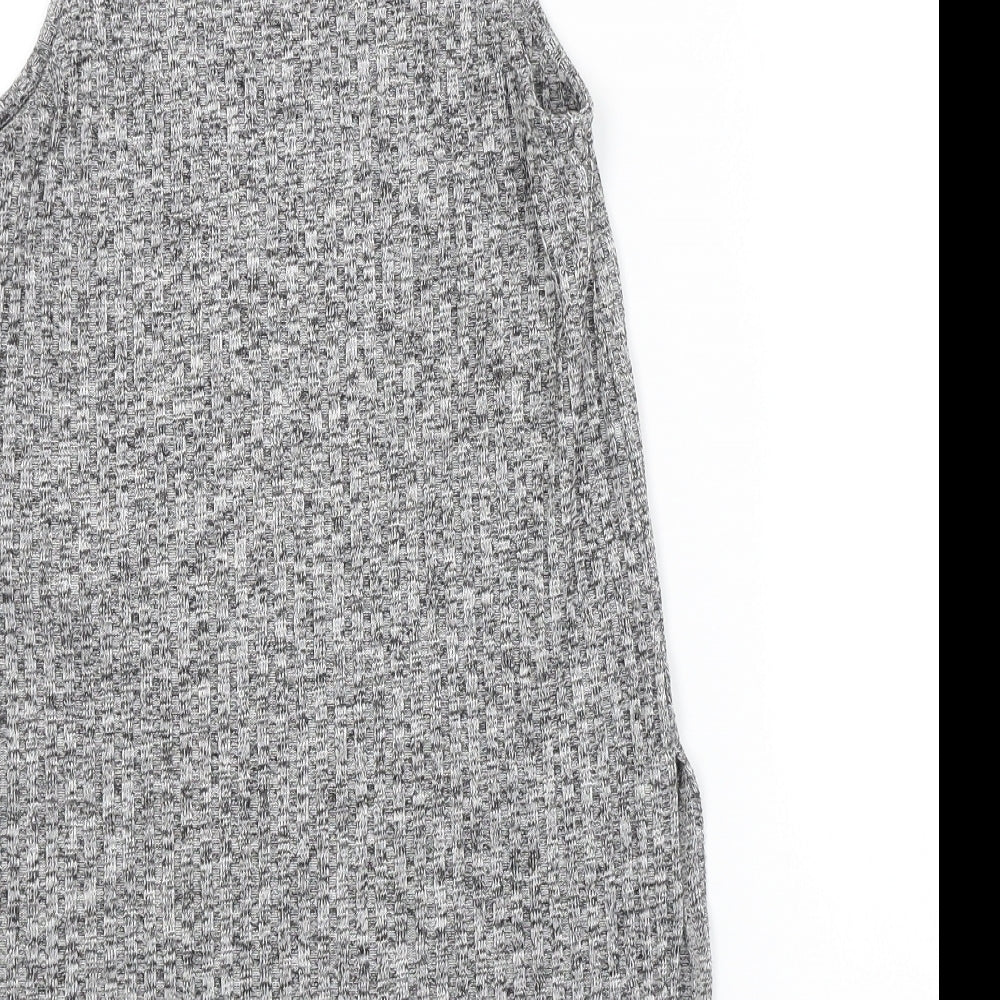 New Look Womens Grey   Basic Tank Size 8