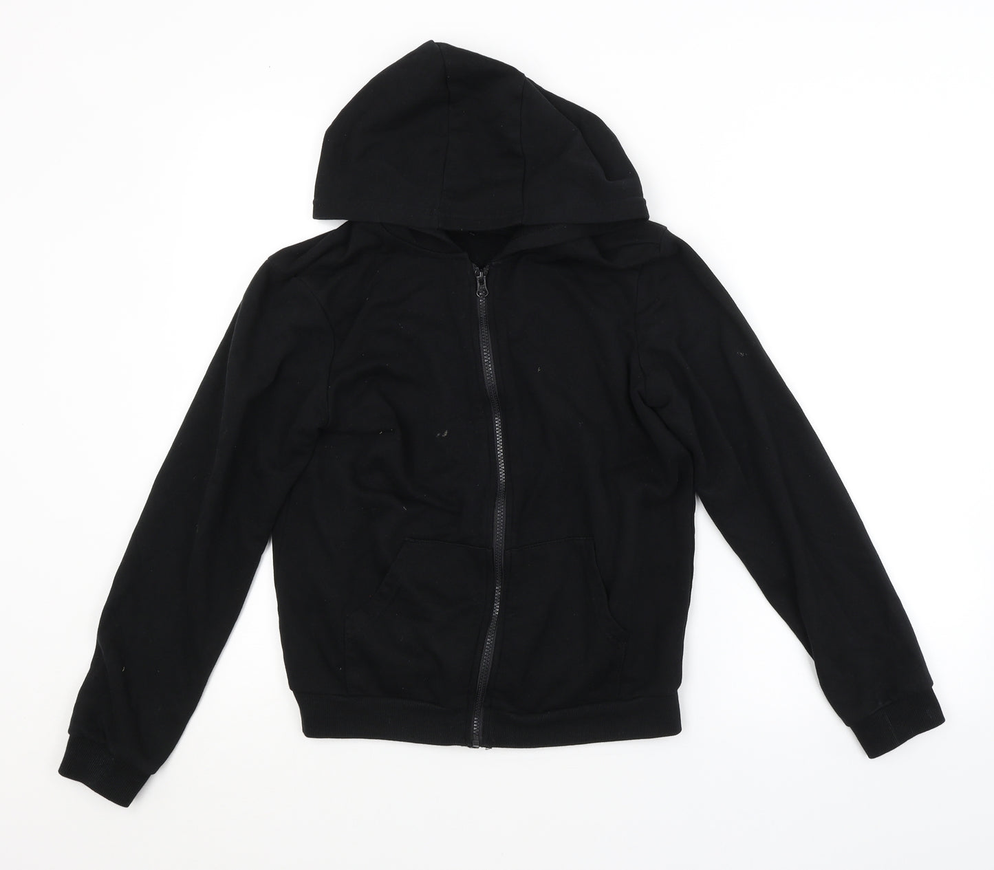 George Boys Black   Full Zip Hoodie Size 13-14 Years