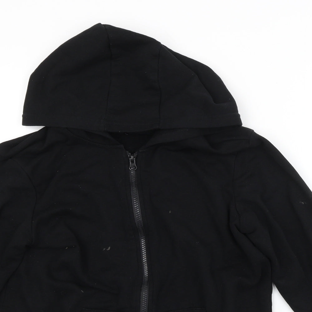 George Boys Black   Full Zip Hoodie Size 13-14 Years