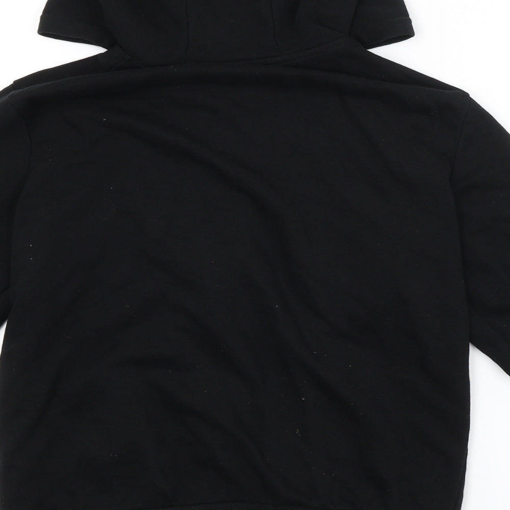 George Boys Black   Full Zip Hoodie Size 13-14 Years