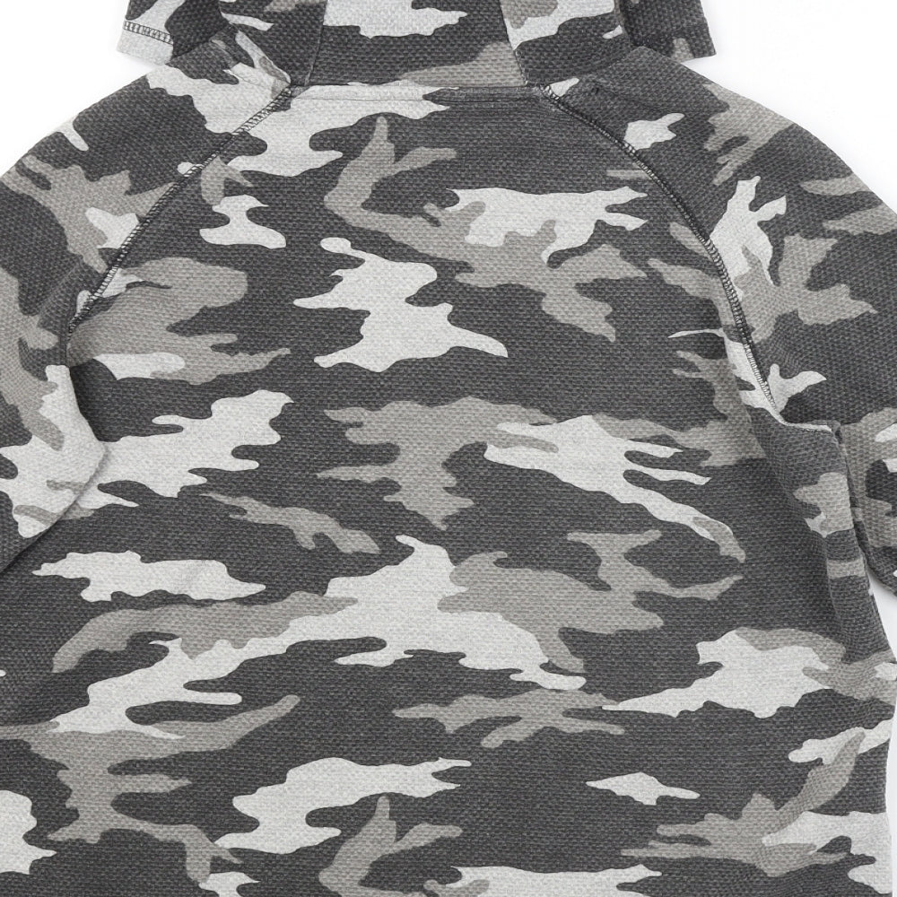 George Boys Grey Camouflage  Pullover Hoodie Size 11-12 Years