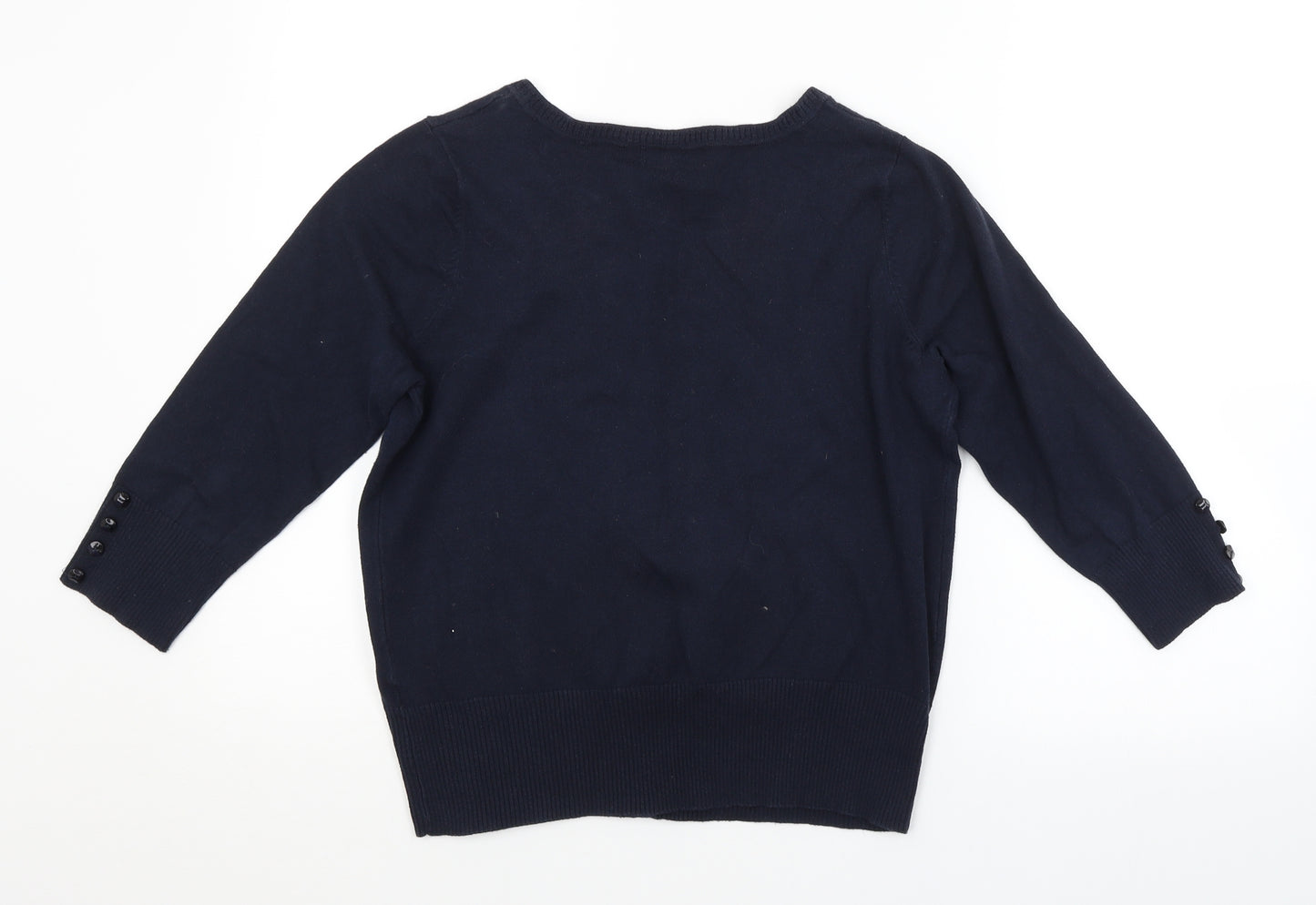 Debenhams Womens Blue   Cardigan Jumper Size 14