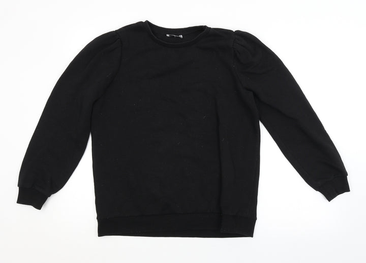Papaya Womens Black Pullover Sweatshirt Size 12