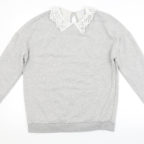 Papaya Womens Grey   Pullover Sweatshirt Size 10