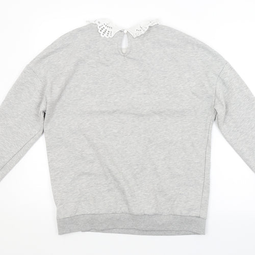Papaya Womens Grey   Pullover Sweatshirt Size 10