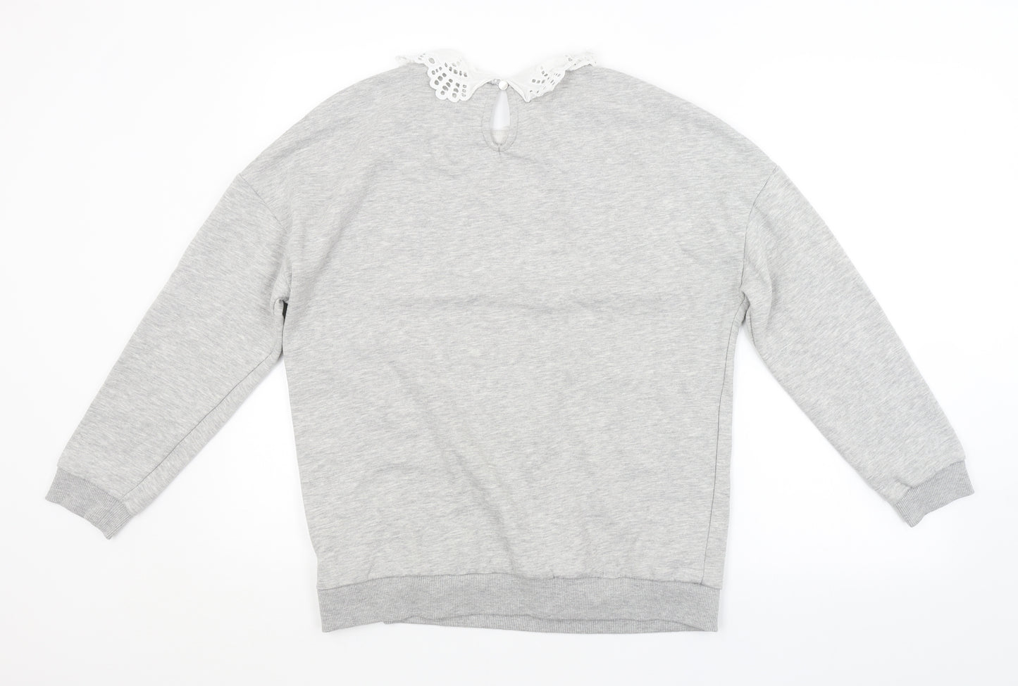 Papaya Womens Grey   Pullover Sweatshirt Size 10