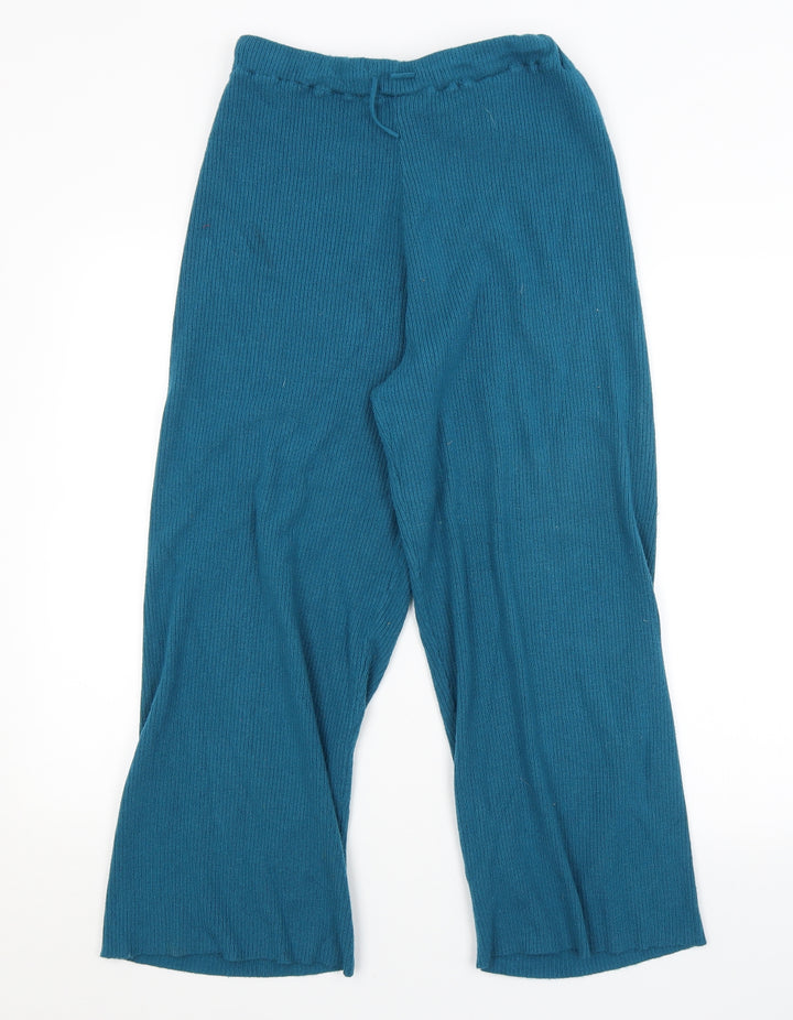 PRETTYLITTLETHING Womens Blue   Sweatpants Trousers Size 12 L24 in