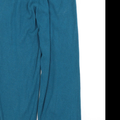PRETTYLITTLETHING Womens Blue   Sweatpants Trousers Size 12 L24 in