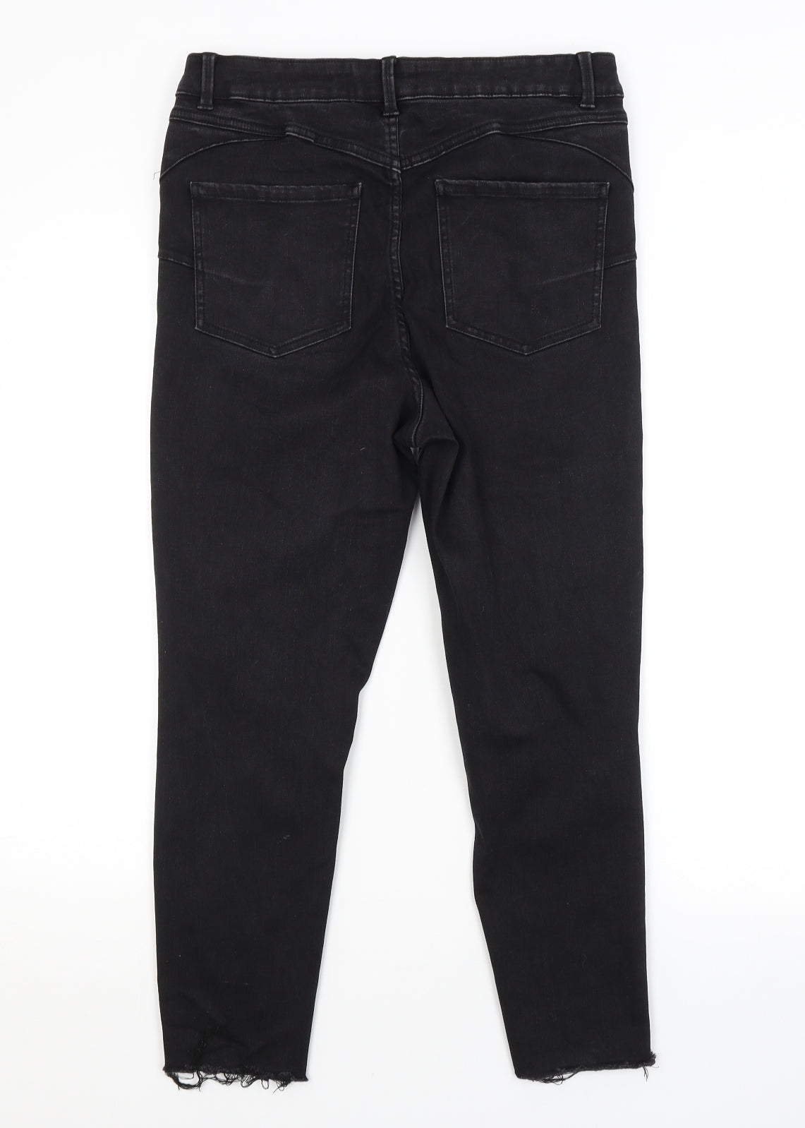 New Look Womens Black   Cropped Jeans Size 14 L24 in