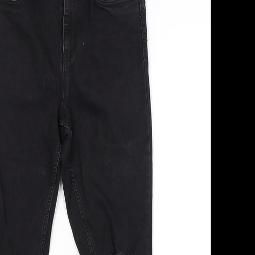 New Look Womens Black   Cropped Jeans Size 14 L24 in