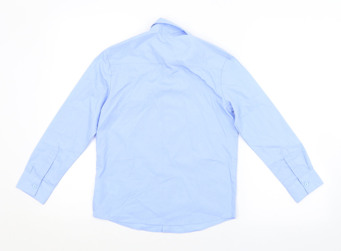 George Boys Blue   Basic Button-Up Size 8-9 Years