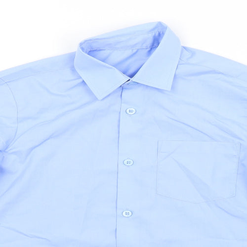 George Boys Blue   Basic Button-Up Size 8-9 Years