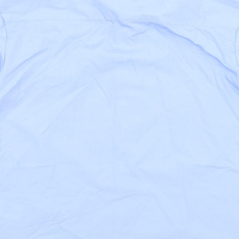 George Boys Blue   Basic Button-Up Size 8-9 Years