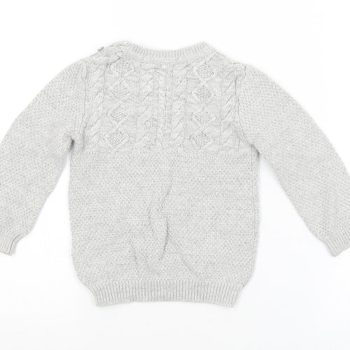 F&F Baby Grey Argyle/Diamond  Pullover Jumper Size 9-12 Months