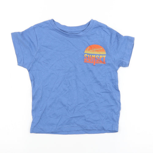 Primark Boys Blue   Basic T-Shirt Size 2-3 Years