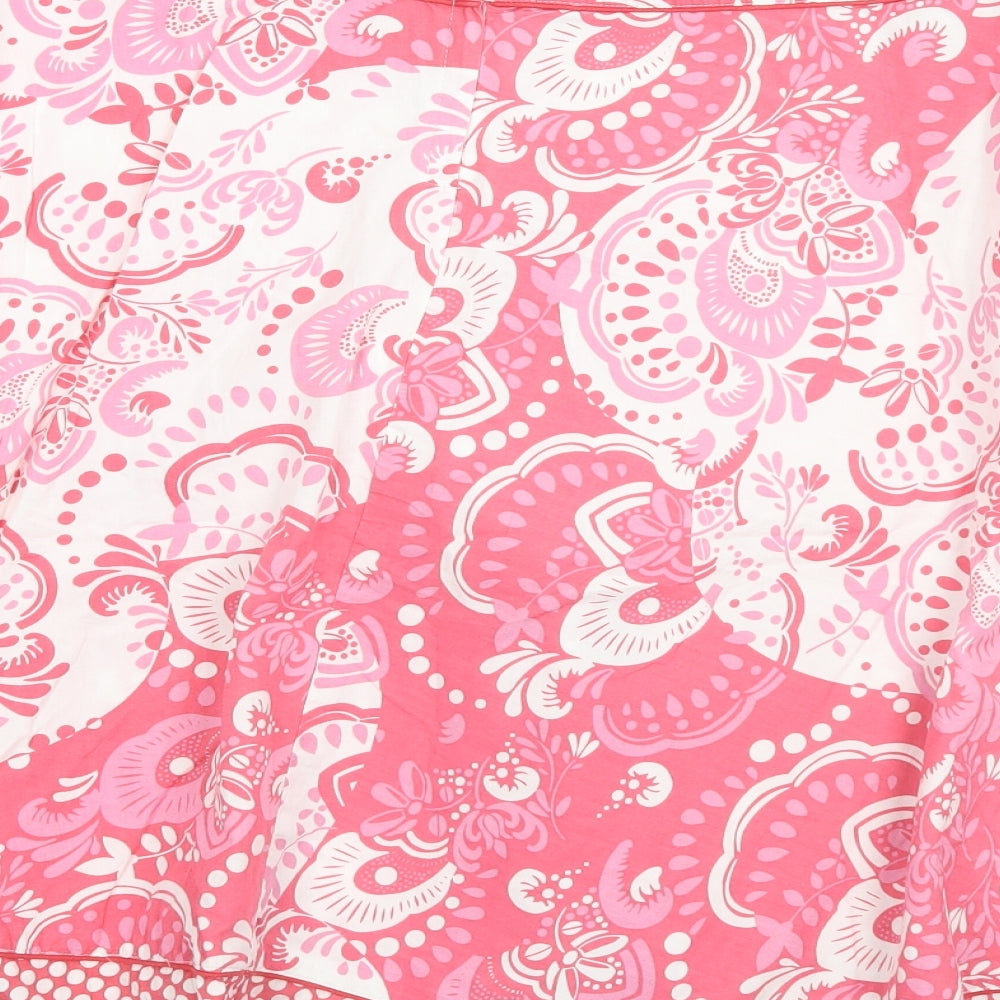 New Look Womens Pink Floral  A-Line Skirt Size 16