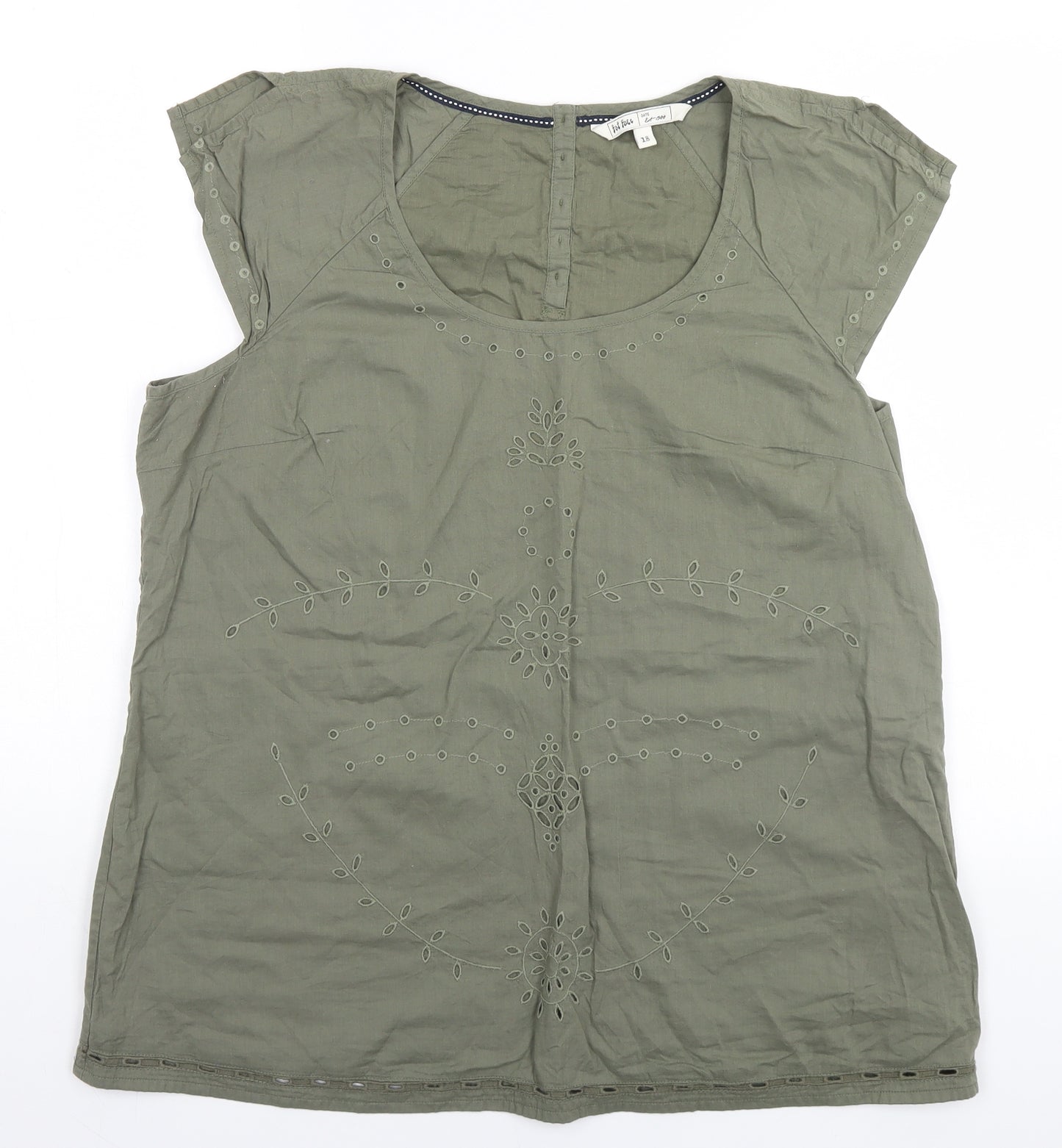Fat Face Womens Brown   Basic T-Shirt Size 18