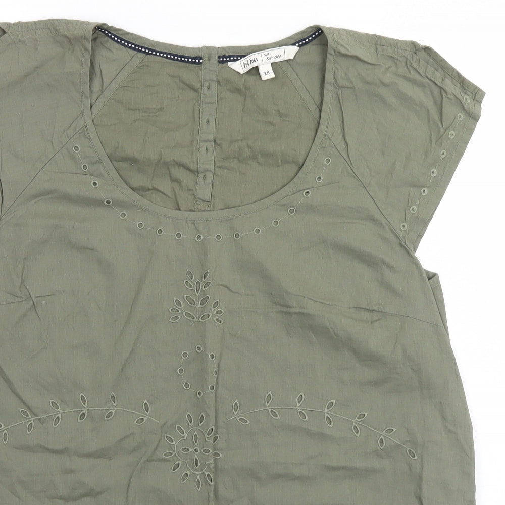 Fat Face Womens Brown   Basic T-Shirt Size 18