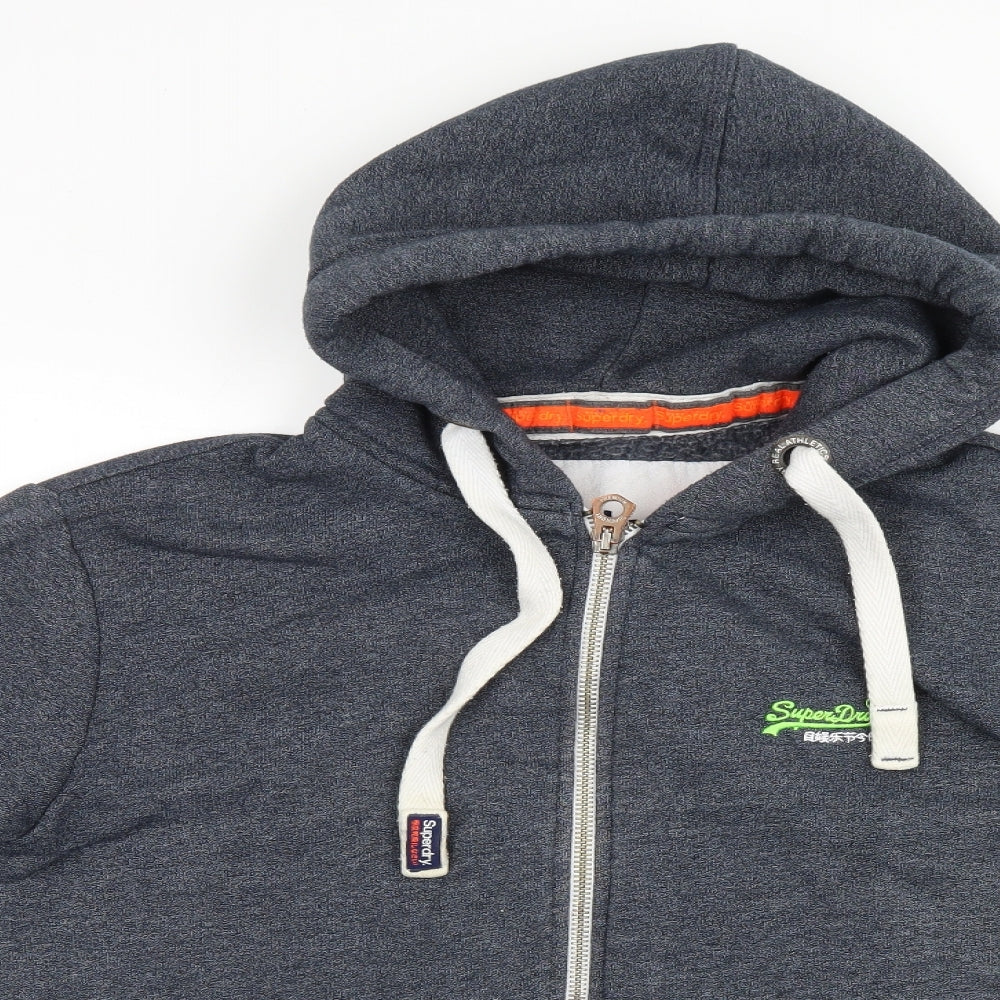 Superdry Mens Grey   Full Zip Hoodie Size L