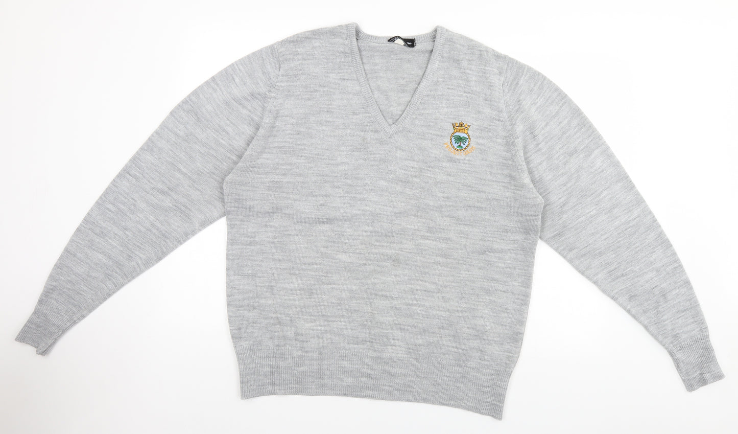 Courtelle Mens Grey   Pullover Jumper   - Project Oasis