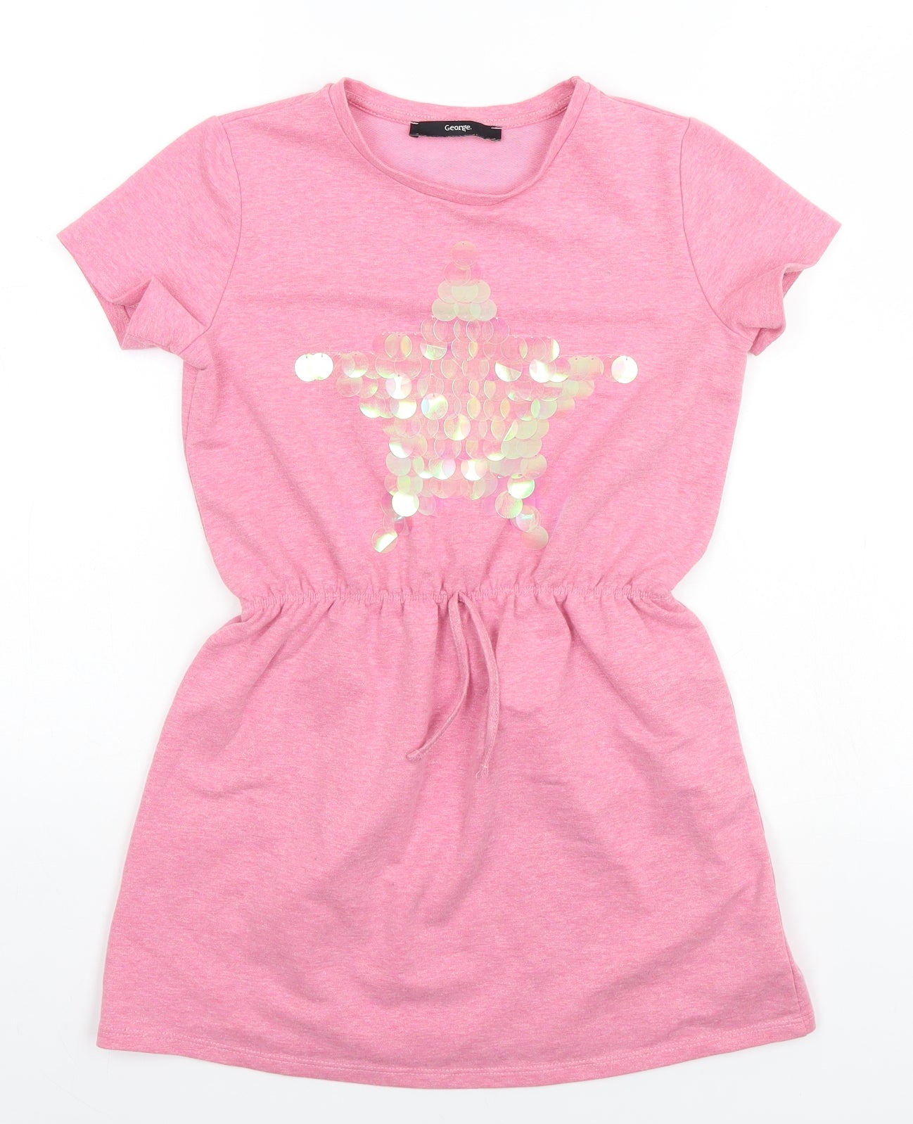 George Girls Pink   A-Line  Size 8-9 Years  - Star